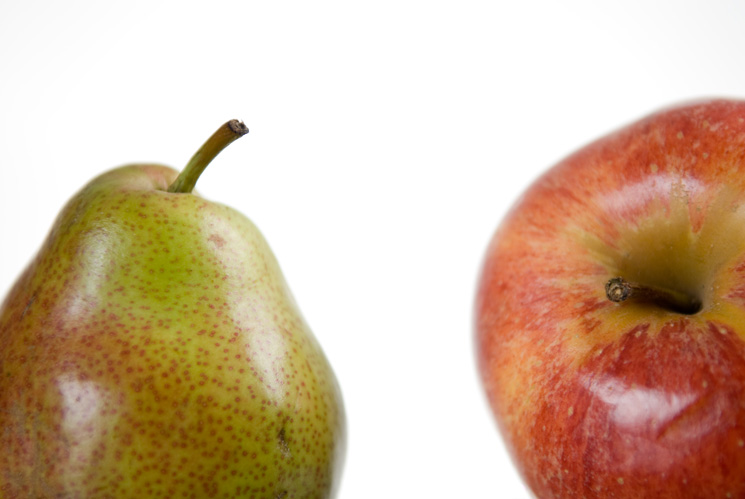 Werbefotografie Äpfel und Birnen